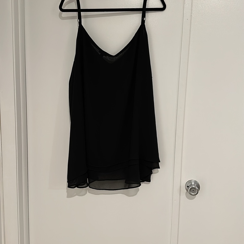 Torrid 5 Plus Black blouse 100 percent polyester - Picture 4 of 5